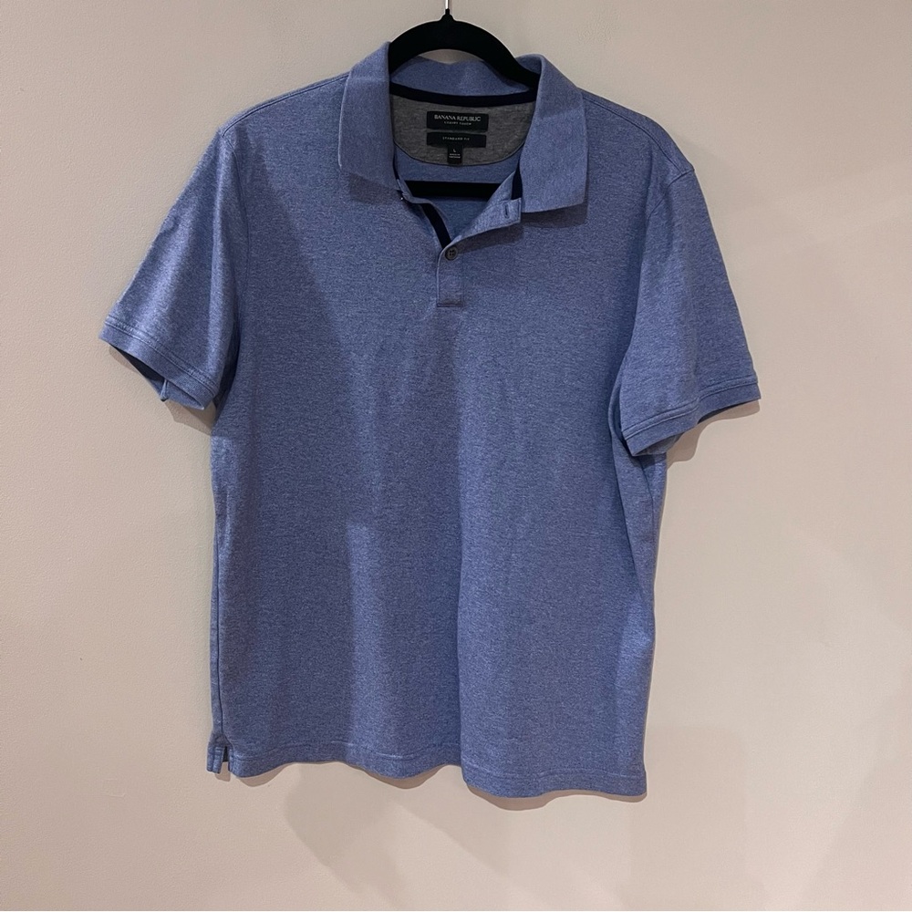 Banana Republic Standard Fit Blue Polo